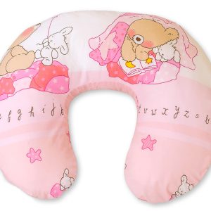 Breastfeeding Pillow Nursing Croissant Pillow, removable, Hands-Free- Teddy bear with balloon