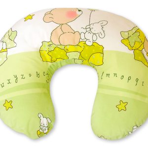 Breastfeeding Pillow Nursing Croissant Pillow, removable, Hands-Free Feeding-Teddy bear with balloon