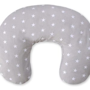 Feeding pillow- Stars grey