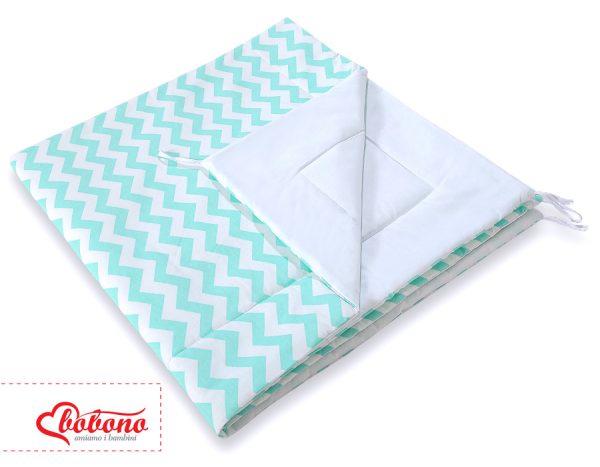 Double-sided teepee playmat- Chevron mint - Image 2