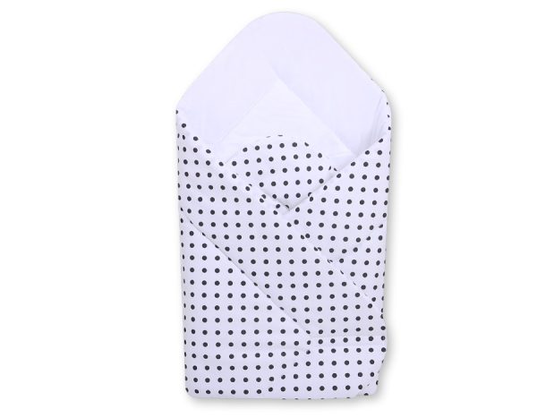 Baby nest - white with black dots