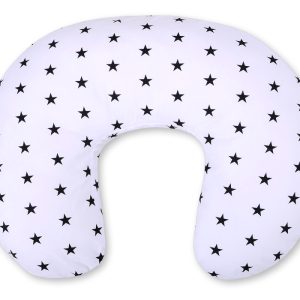 Feeding pillow- Black stars