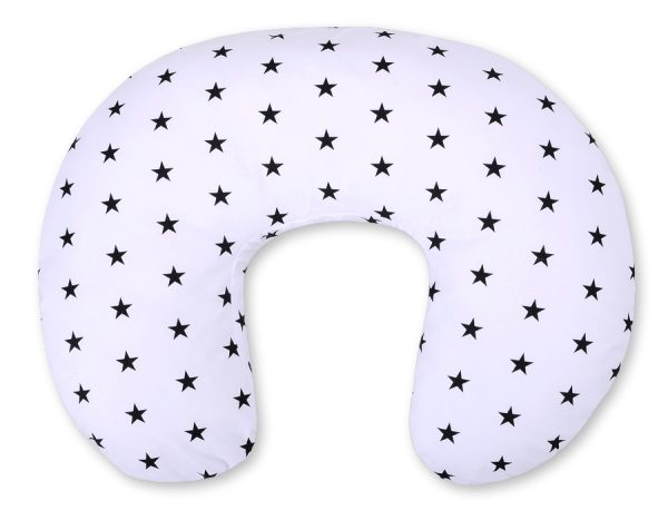 Feeding pillow- Black stars