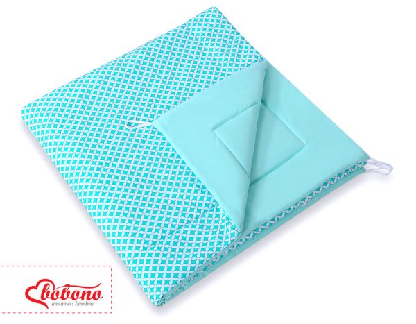 Double-sided teepee playmat- rosette mint - Image 2