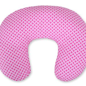 Feeding pillow- rosette pink