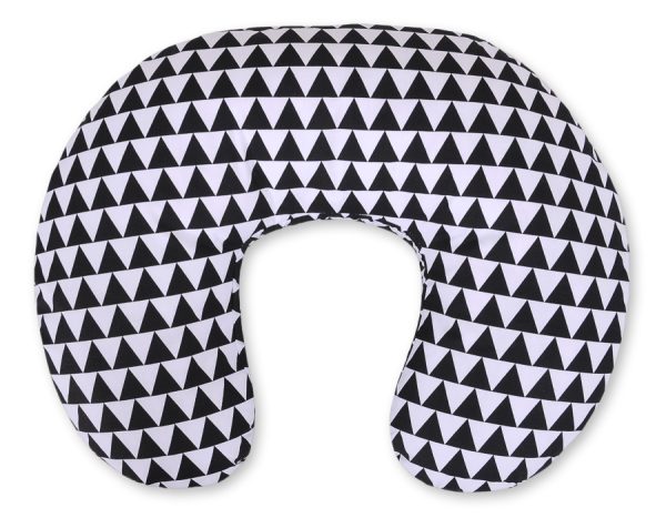 Feeding pillow- triangles black