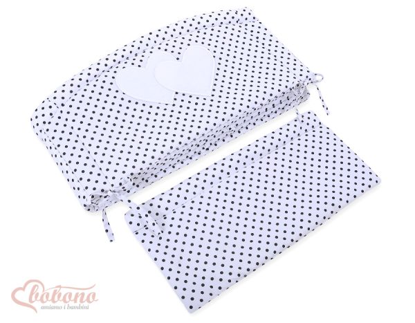 Universal bumper XXL- Hanging Hearts black dots on white - Image 3