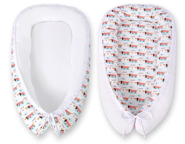 Baby nest double-sided Premium Cocoon for infants BOBONO- doggies - Image 4