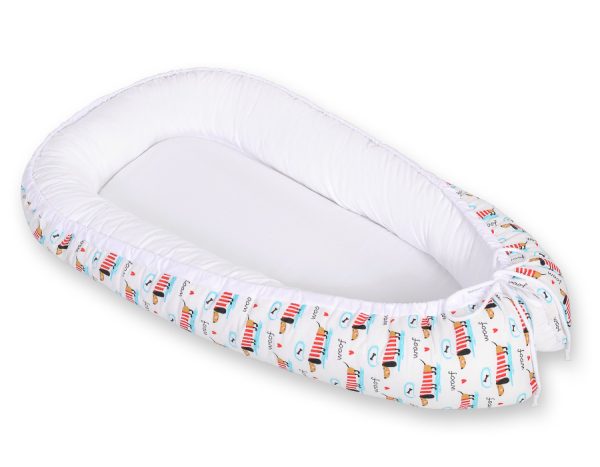 Baby nest double-sided Premium Cocoon for infants BOBONO- doggies - Image 5