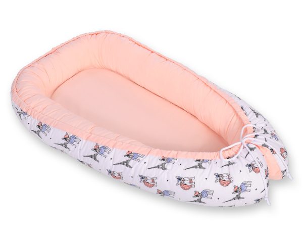 Baby nest double-sided Premium Cocoon for infants BOBONO- little doggies - Image 4