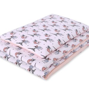Baby cotton bedding set 2-pcs 135x100 cm- little doggies
