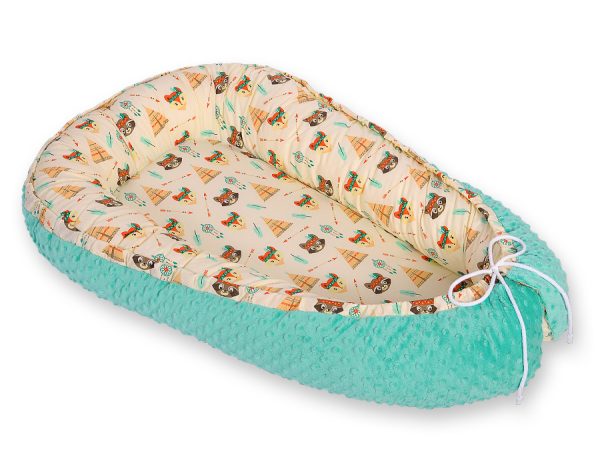 Baby nest double-sided Premium Cocoon for infants BOBONO minky- teepee - Image 3