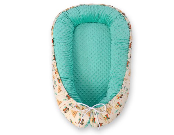 Baby nest double-sided Premium Cocoon for infants BOBONO minky- teepee - Image 4
