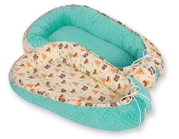 Baby nest double-sided Premium Cocoon for infants BOBONO minky- teepee - Image 6
