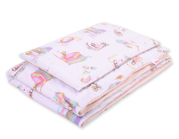 Baby cotton bedding set 2-pcs 140x200 Junior - fairy-tale princesses