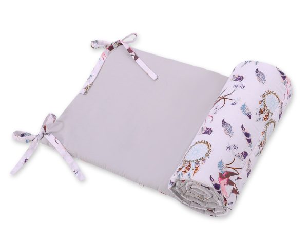 Universal bumper for cot -swallows pink - Image 2