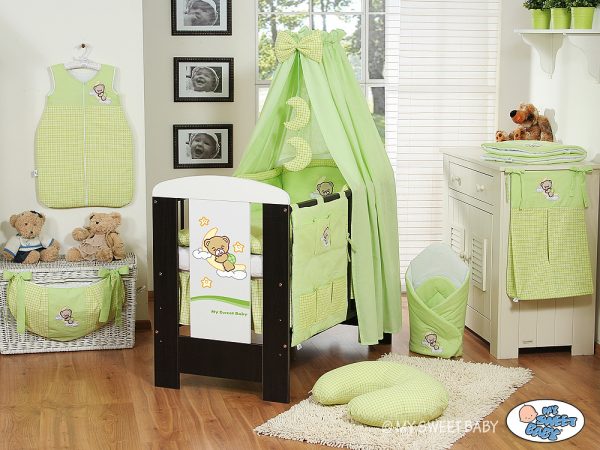 Canopy made of  fabric- Good Night green