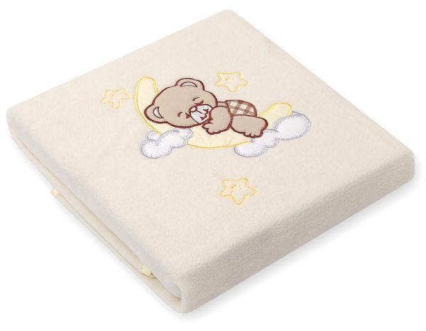 Polar fleece blanket- Good night brown - Image 2