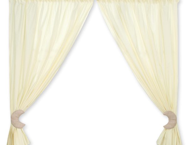 Curtains for baby room- Good night brown