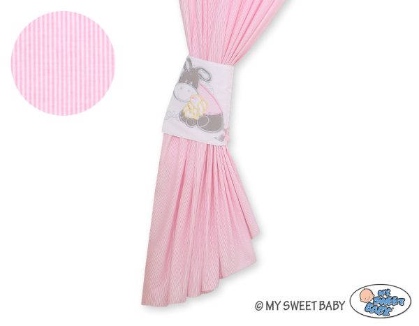 Curtains for baby room- Donkey Luca pink - Image 2