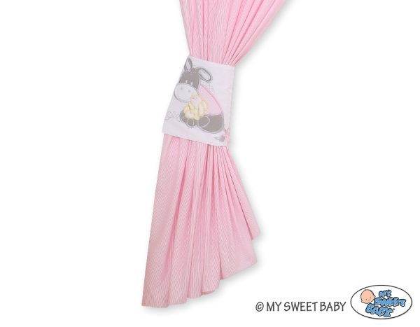Curtains for baby room- Donkey Luca pink - Image 3