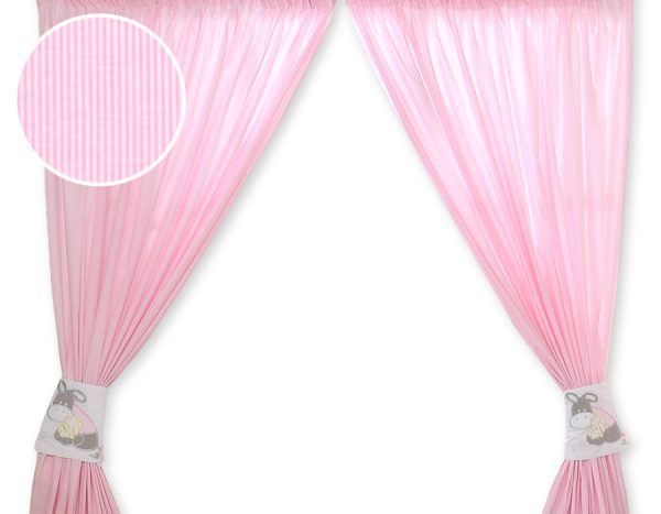 Curtains for baby room- Donkey Luca pink