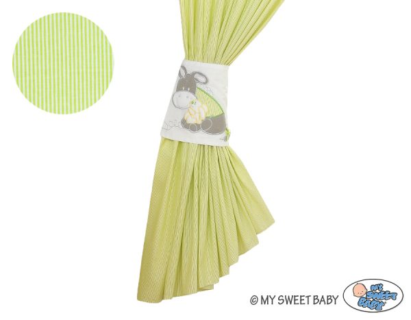 Curtains for baby room- Donkey Luca green - Image 3