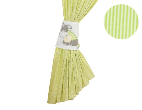 Curtains for baby room- Donkey Luca green - Image 6