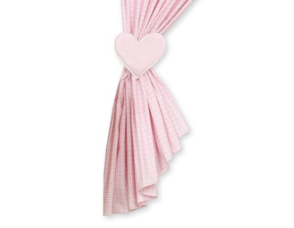 Curtains for baby room- Milo- Teddy Bear with heart pink - Image 2