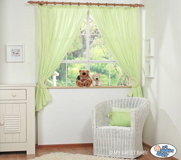 Curtains for baby room- Good night green - Image 6