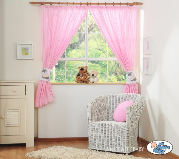 Curtains for baby room- Donkey Luca pink - Image 6