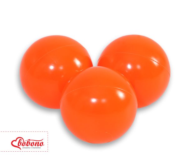 Plastic balls for the dry pool 50pcs - neon orange - Image 2