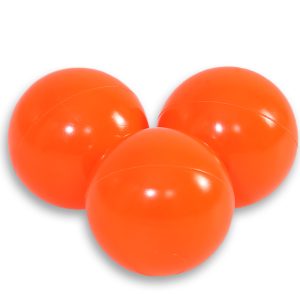 Plastic balls for the dry pool 50pcs - neon orange