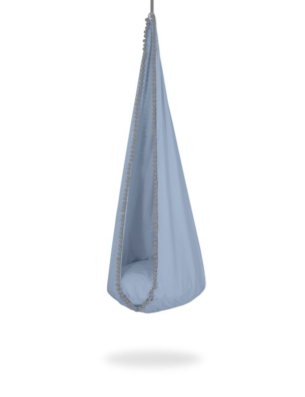 Hanging swing hammock cocoon - pastel blue