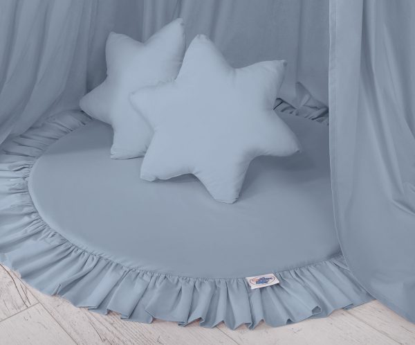 Set: Hanging canopy + Floor play mat + pillows - pastel blue - Image 5