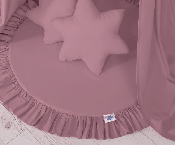Set: Hanging canopy + Floor play mat + pillows - pastel violet - Image 4