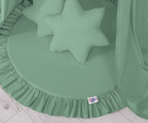 Set: Hanging canopy + Floor play mat- pastel green - Image 5