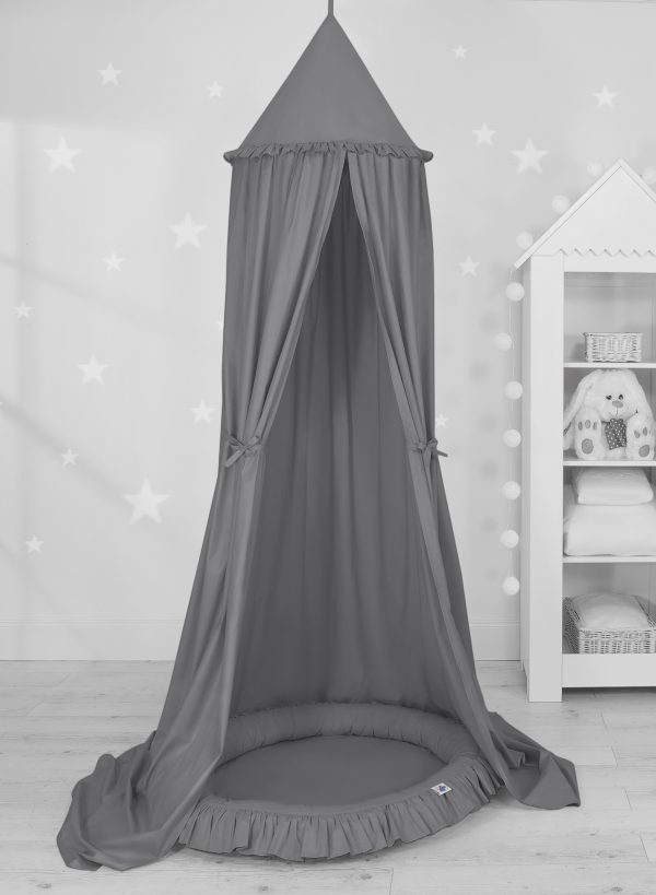 Set: Hanging canopy + Nest with flounce- anthracite - Image 2