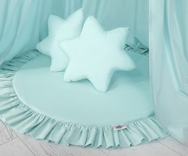 Set: Hanging canopy + Floor play mat + pillows - mint - Image 5