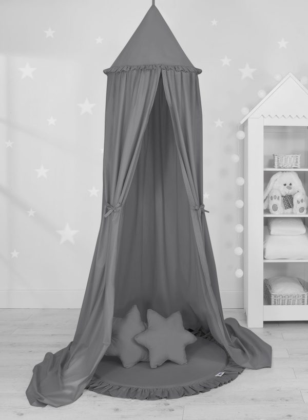 Set: Hanging canopy + Floor play mat + pillows - anthracite - Image 3