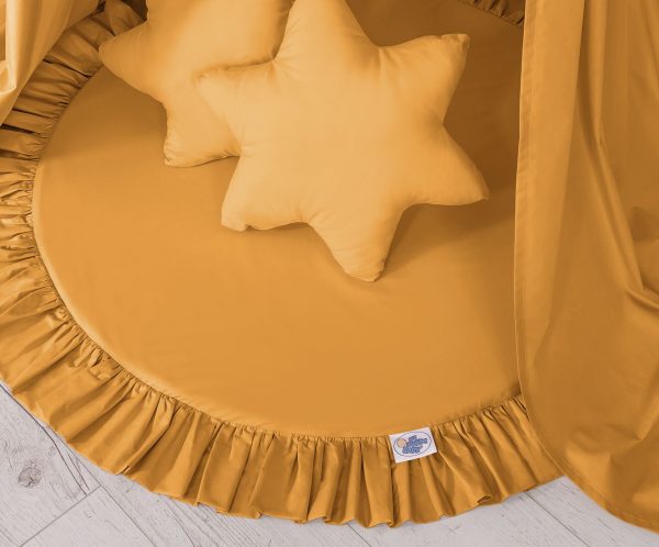 Set: Hanging canopy + Floor play mat + pillows - honey yellow - Image 5