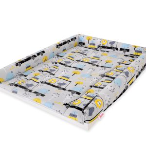 Changing mat for changing table - animals in cars gray