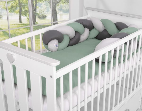 Knot bumper- pastel green - gray - anthracite - Image 2