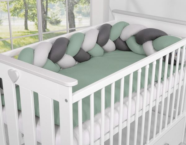 Knot bumper- pastel green - gray - anthracite - Image 3