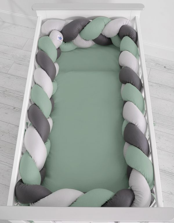 Knot bumper XXL- pastel green - gray - anthracite - Image 3
