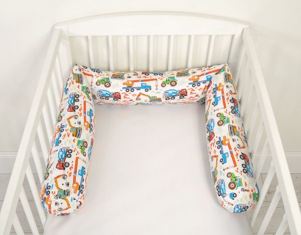 Roller bumper for baby bed - construction site