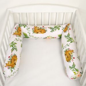 Roller bumper for baby bed - in the forest