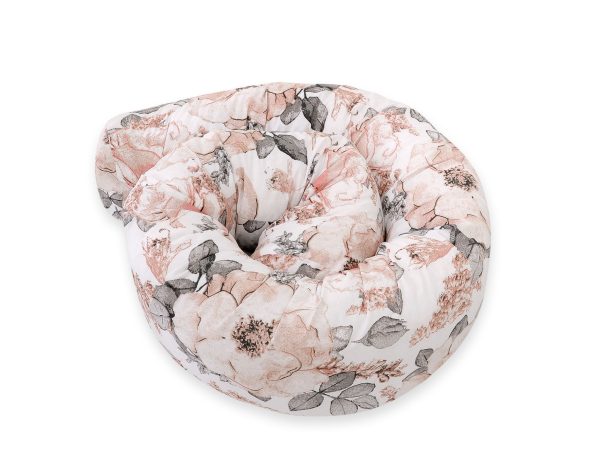 Roller bumper for baby bed - sepia roses - Image 3