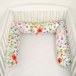 Roller bumper for baby bed - meadow