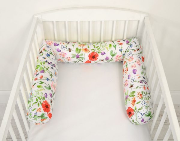 Roller bumper for baby bed - meadow